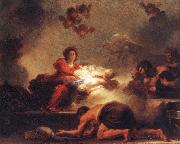 Jean-Honore Fragonard Adoration of the Shepherds painting